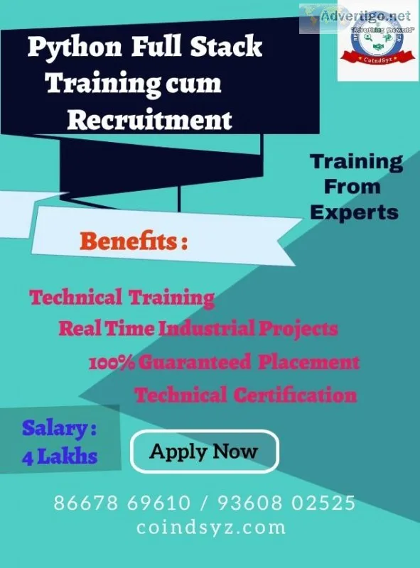 Training With Placement for Freshers IT Candidates