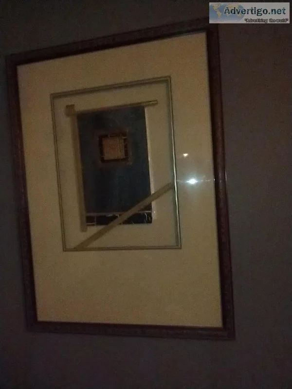 2 Asian framed art work . Mai Tai 1  and Mai Tai ii