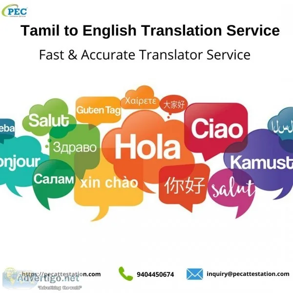 PEC  translation services in Chennai