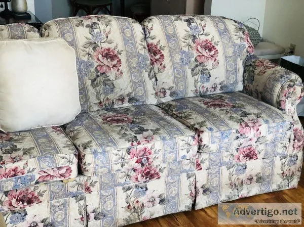 Floral sofa