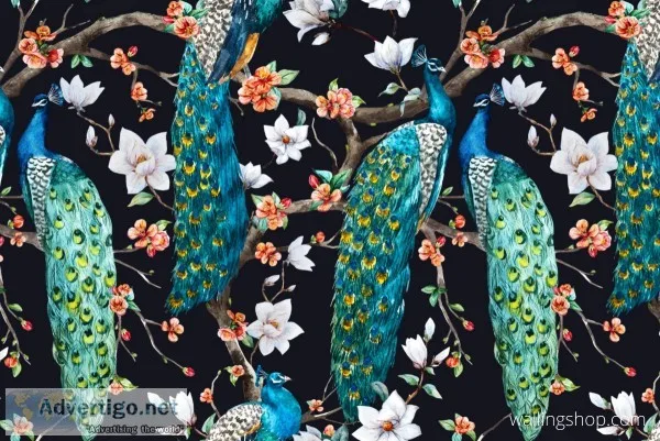 Victorian floral wallpaper