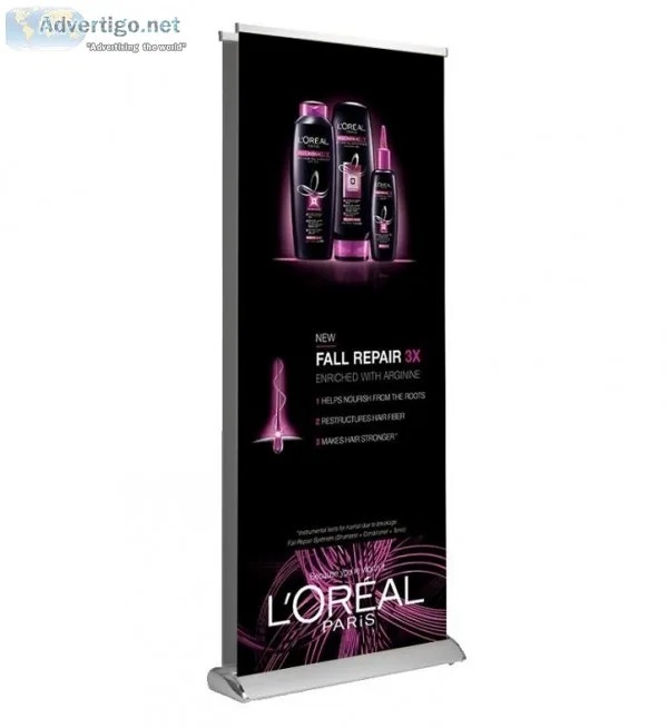 Premium retractable banner stands Roll up stands in canada