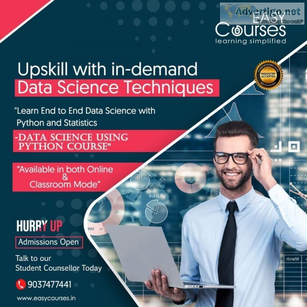 Learn data science using python course
