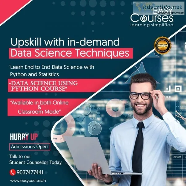 Learn data science using python course