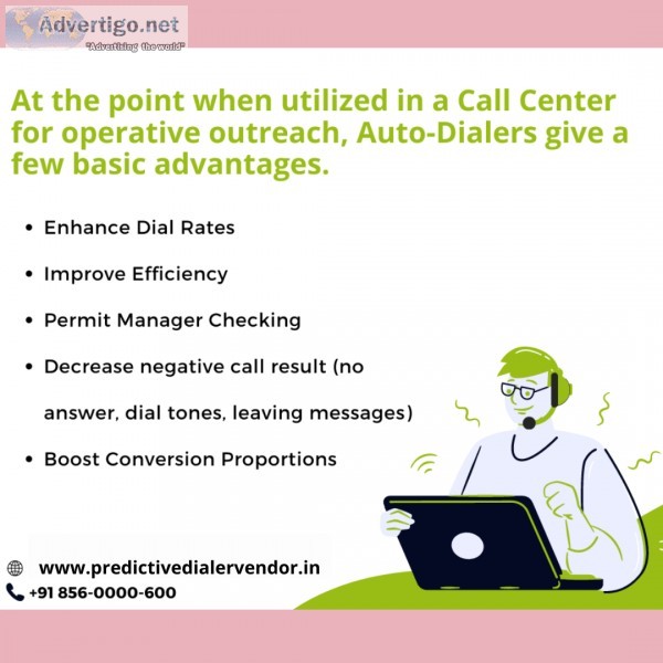 Hosted predictive dialer software for call center
