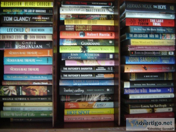 BOOKSELLER SALE 1000 newlike new books in various genres and spe