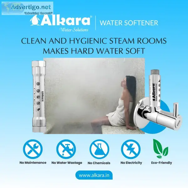 Water softener dealer for domestic steam bath