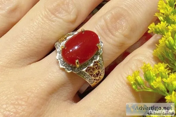 Buy certified coral gemstone online at best price