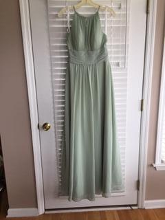 LONG LIGHT GREEN FORMAL DRESS