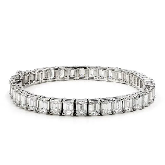 Emerald Cut Tennis Bracelet