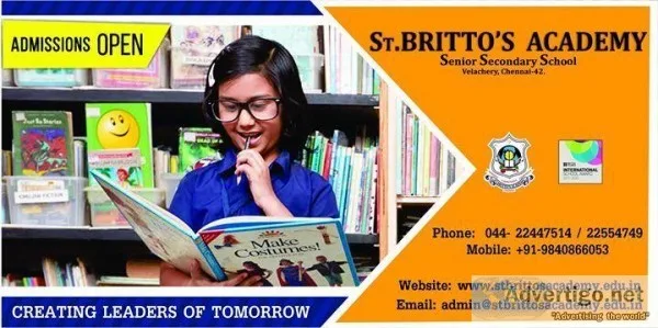TOP CBSE SCHOOL IN VELACHERY St.Brittos  Academy