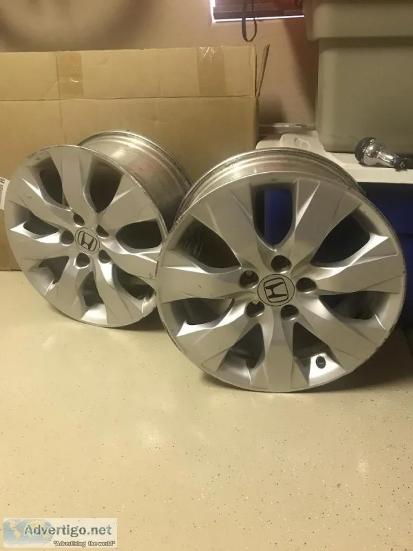 Two 17&quot Honda Accord 2008 2009 2010 Factory OEM Rim Wheel Si