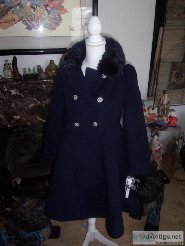Rothschild Girls faux fur stunning regal  NWT Sz 16 Princess Coa