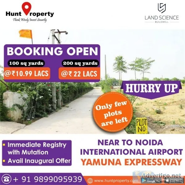 High time to own or invest in plots near upcoming Noida Internat