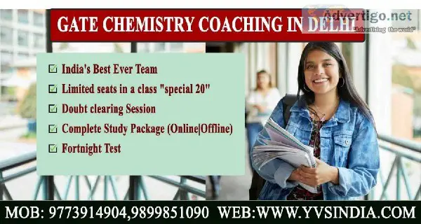 Gate chemistry coaching in Delhi