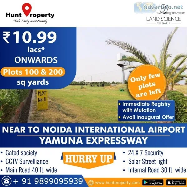 Lifetime opportunity to invest or own plot near Noida Internatio