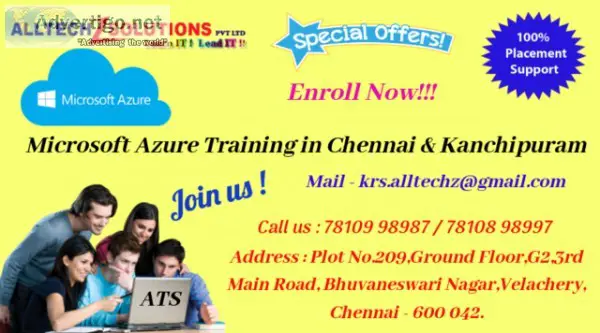 Microsoft Azure Training Center in Chennai and Velachery
