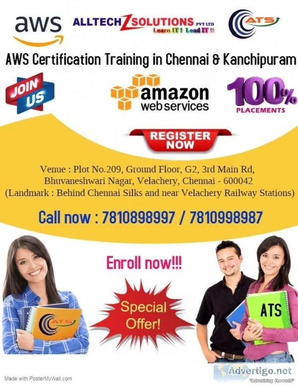 AWS  Training Center in Chennai and Velachery