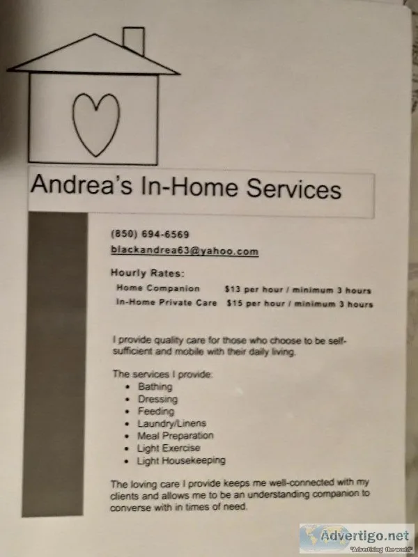 Andrea&rsquos In-Home Services LLC
