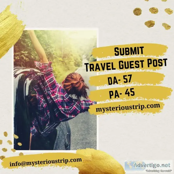 Submit guest post on travel website