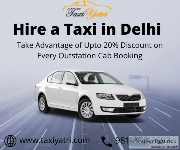 Book Sanitized Taxi Service in Delhi