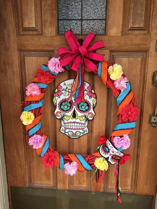 day of the dead wreath