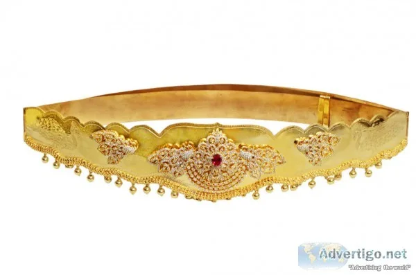 Latest gold vaddanam designs