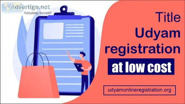 Udyam registration at low cost