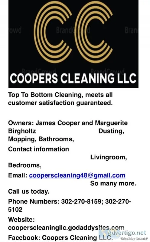 Coopers cleaning llc