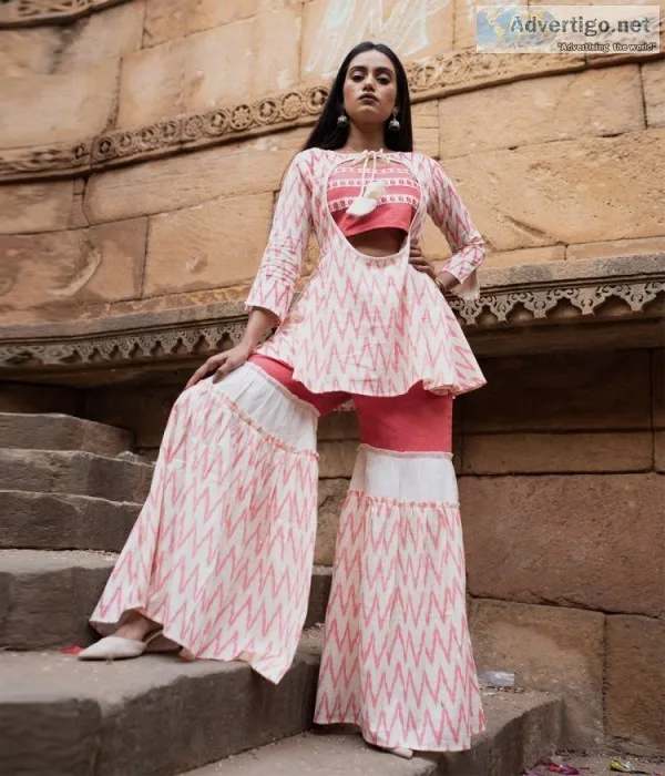 Get sharara suit for wedding at myclosetstory