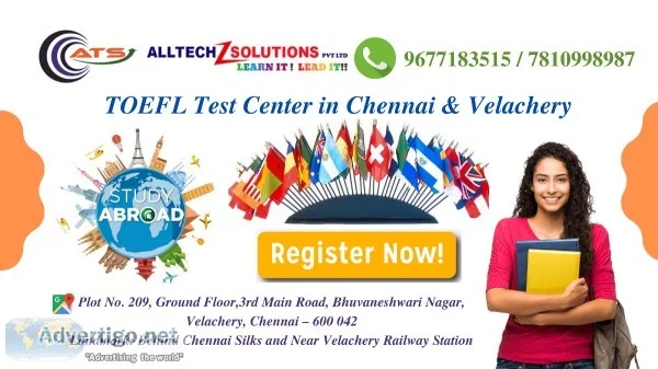 TOEFL Test Center in Chennai and Velachery