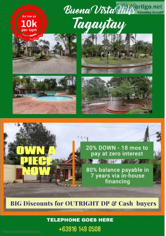 Tagaytay residential lot - affordable