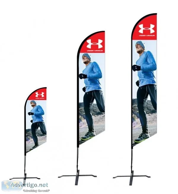 Outdoor Custom exhibit displays in canada  Flag banner for Sale
