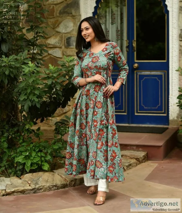 Shop now anarkali kurta with dupatta online