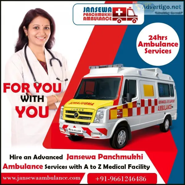 Ventilator Ambulance in Bihta with best Medical Team by Jansewa 