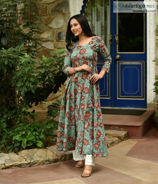 Order online anarkali kurta with dupatta