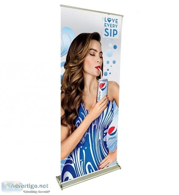 Premium retractable banner stands Pop up Banner in canada