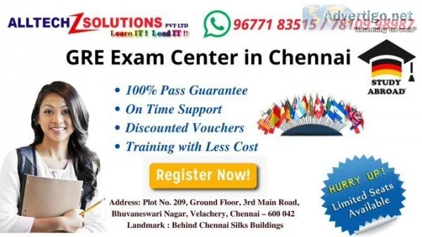 GRE Test Center in Chennai and Velachery