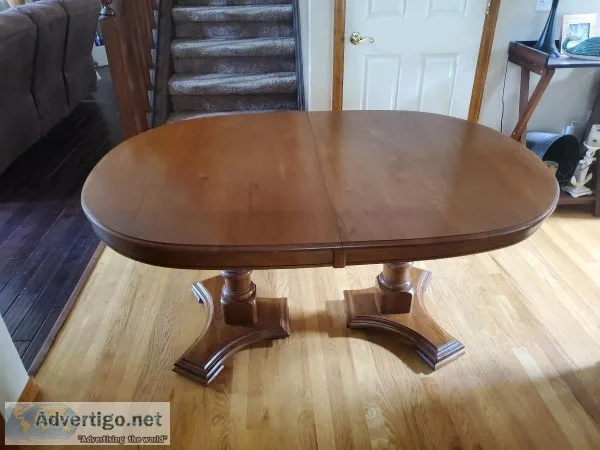 Solid Oak Dining Table and Chairs
