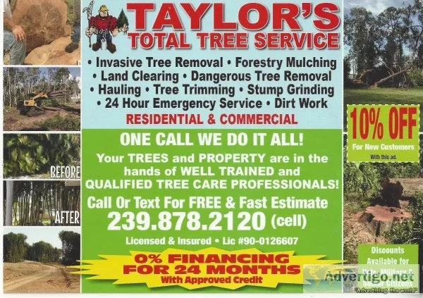 Tree Service - Remove Trim Grind Clear - Free Estimates