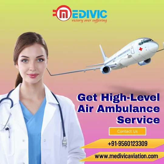 Book emergency medivic air ambulance services in delhi right now
