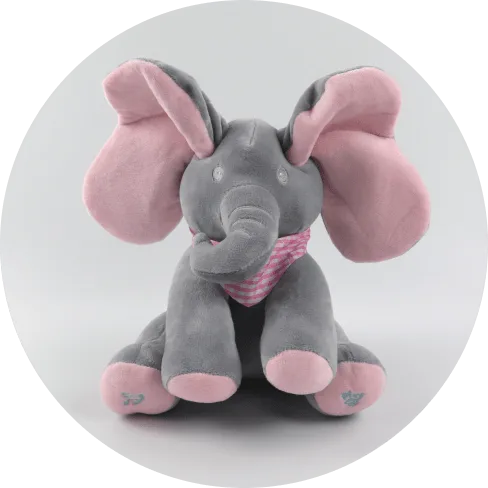 Peek-a-boo elephant toy