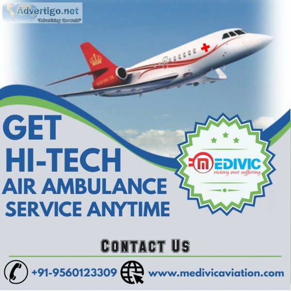 Choose medivic air ambulance services in guwahati with the fines