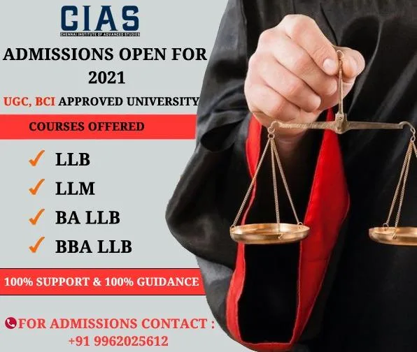 ADMISSION OPEN FOR LAW COURSES APPROVED BY BCI
