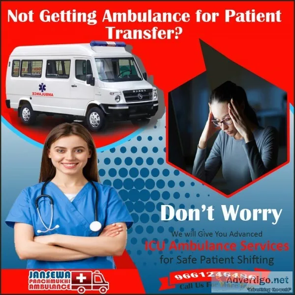 Dependable Ambulance Service In Saket Delhi by Jansewa