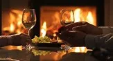 Relax in a bath with a glass of fine wine after a hard day