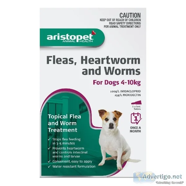 Buy Aristopet Spot-On Treatment For Dogs 4-10Kg Purple  Discount