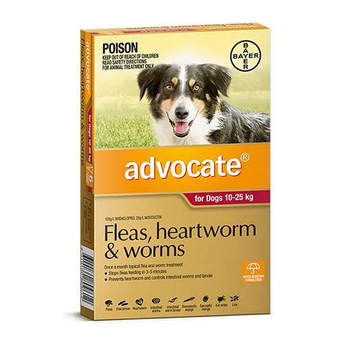 Advocate For Large Dogs 10-25Kg 6 Pack Red  DiscountPetCare