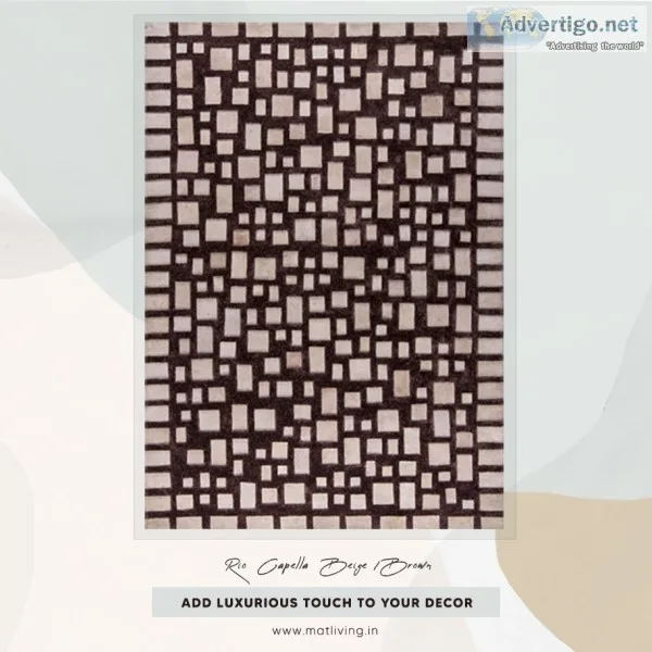 Luxury abstract geometric contemporary handmade leather tufted r