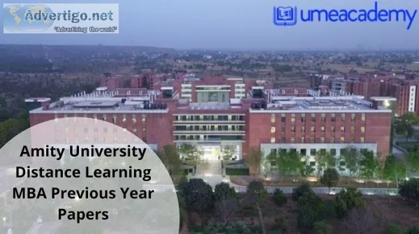 Amity University Distance Learning MBA Previous Year Papers